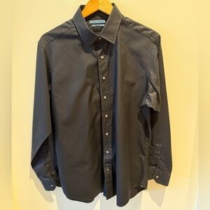Seize sur Vingt Black Button Up Dress Shirt size 17 (x 35)